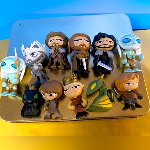 FUNKO GAME OF THRONES VINTAGE 2014 MYSTERY MINI VINYL FIGURE BUNDLE OF 11